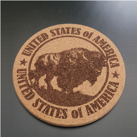 Custom Engraved Cork Coaster 4-Pack