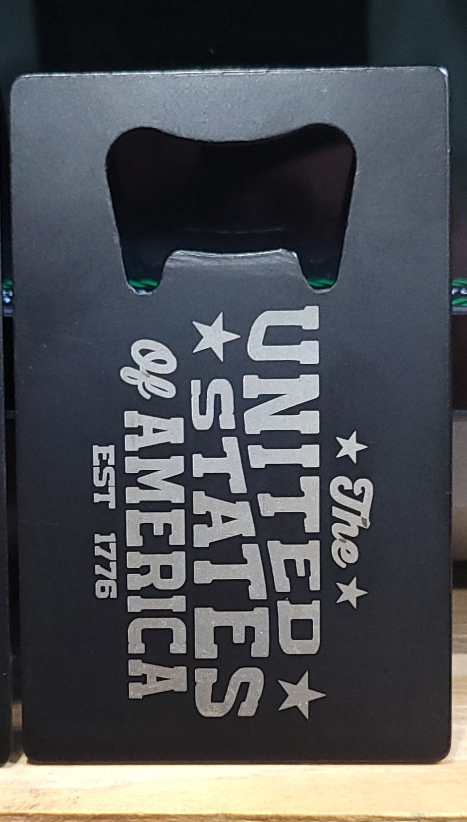 Metal Business Card Bottle Opener