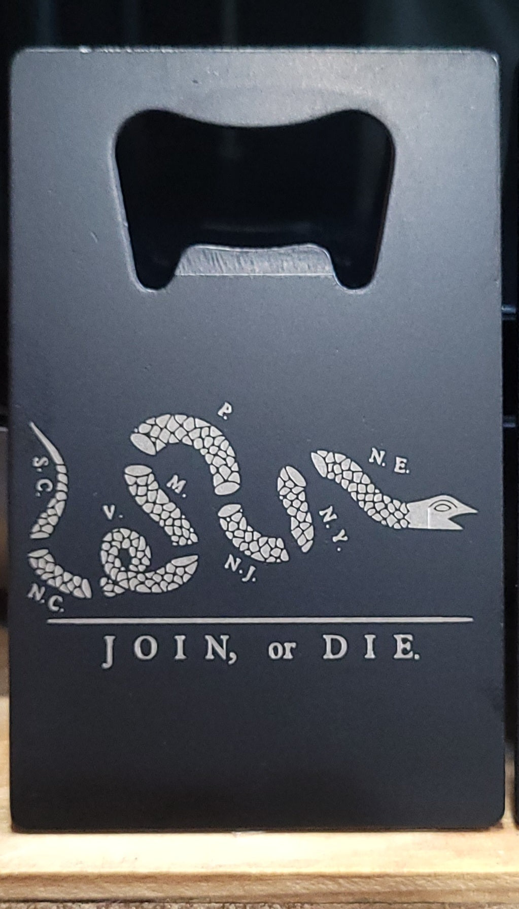 Metal Business Card Bottle Opener