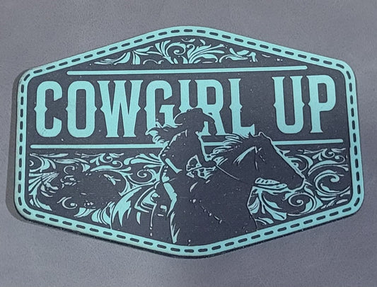 Cowgirl Up Patch Design