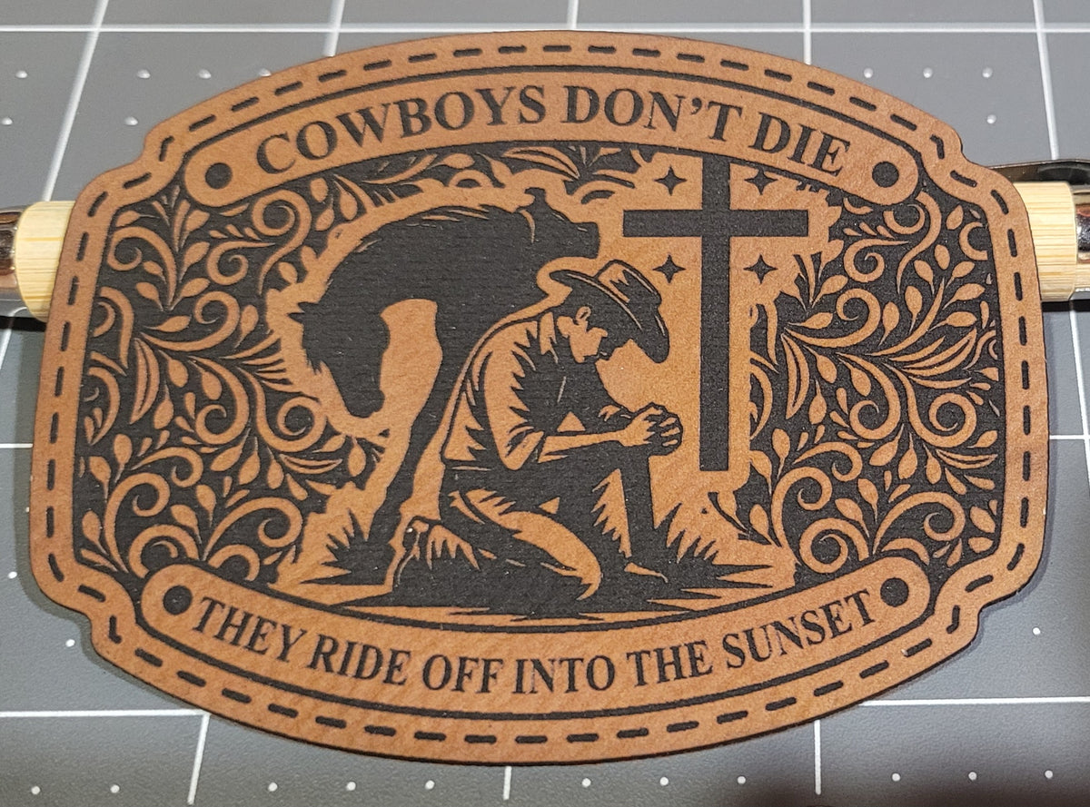 Cowboys Dont Die Patch Design