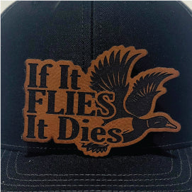 If It Flies - Rawhide - Leatherette Patch