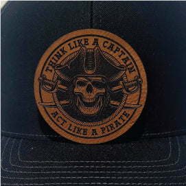 Act Like A Pirate - Rawhide - Leatherette Patch