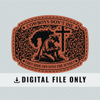 Cowboys Dont Die Patch Design