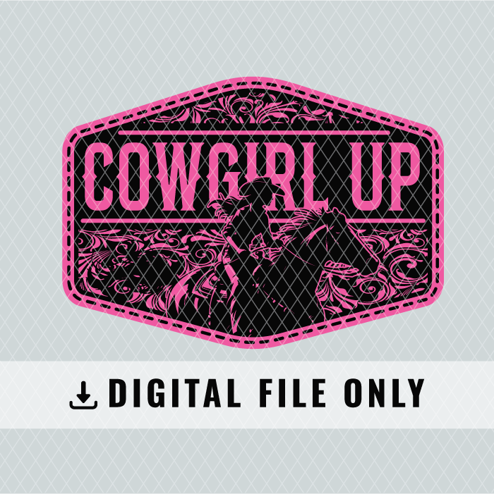 Cowgirl Up Patch Design