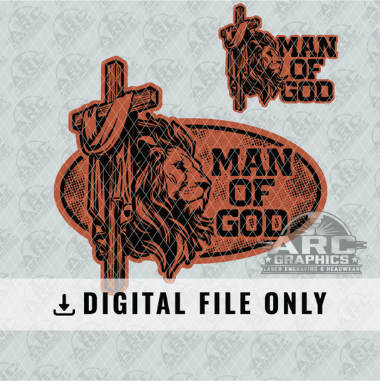 Man Of God Patch Design