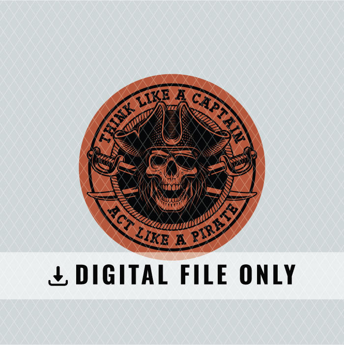 Act Like A Pirate Patch Design