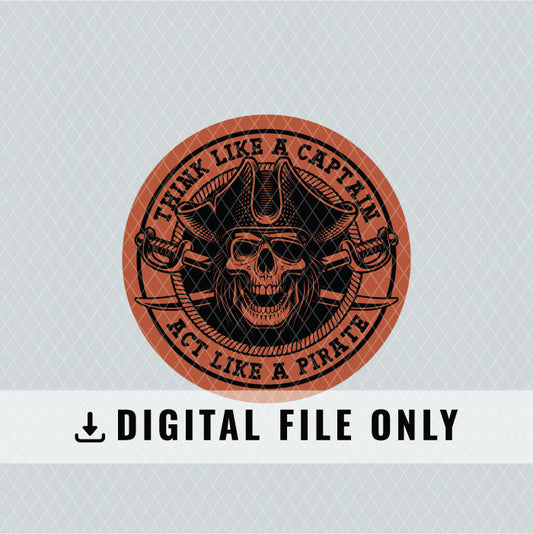 Act Like A Pirate Patch Design